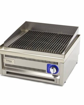Professionel Chargrill Dobbelt Enhed 60 Cm Dyb Gas