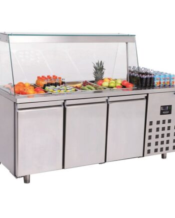 Saladette   Dørs 4x   1gn Beholdere