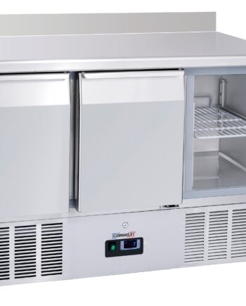 Saladette Køleserveringsbord Med Bagplade   Låger Gn