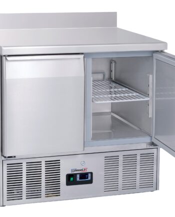 Saladette Køleserveringsbord Med Bagplade   Låger Gn