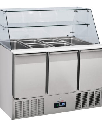 Saladette Med Glaslåge   Display Gn