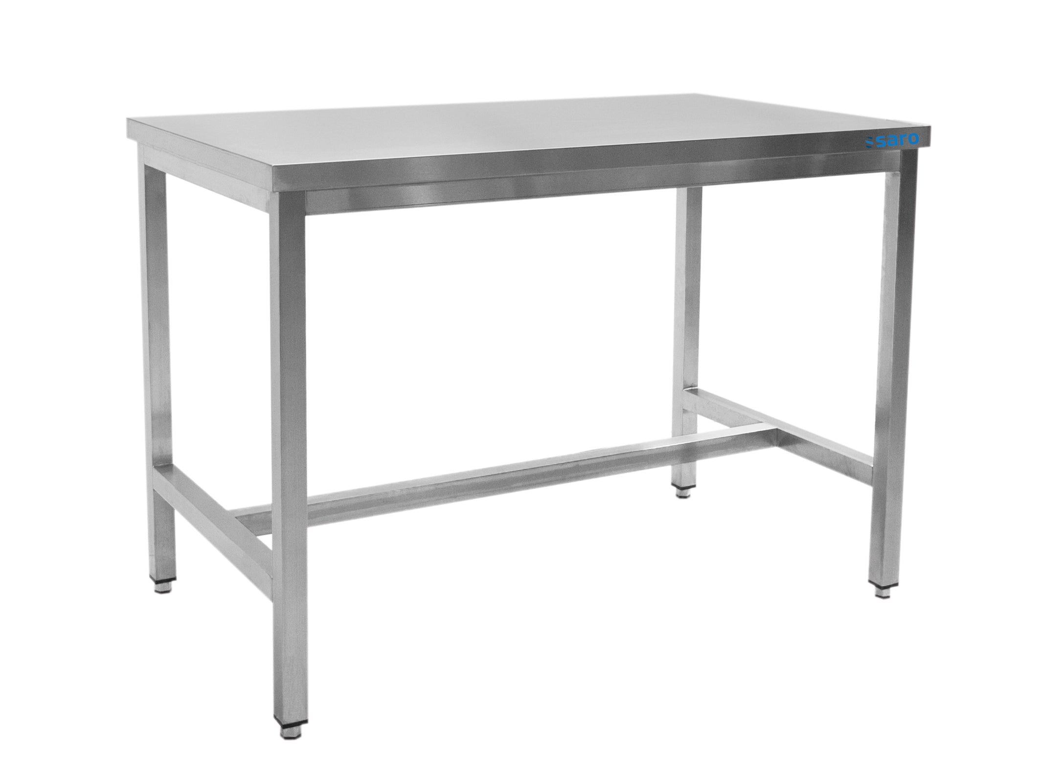 Saro Bord Rustfrit Stål Uden Underhylde 700 Mm Dybde 2000 Mm
