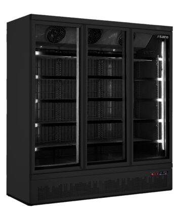 Saro Fryser Med Glaslåge Sort Model Gtk 1480   1563 Liter