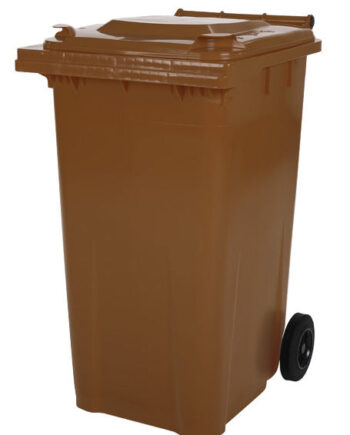 Saro   Hjul Stor Affaldsbeholder Model Mgb 80 Br Brun
