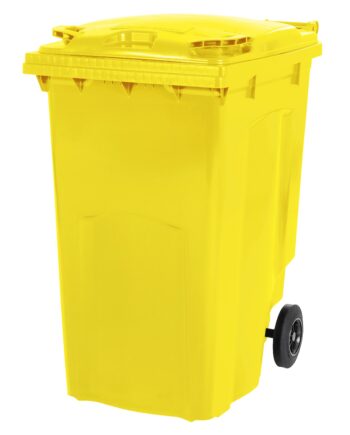 Saro   Hjul Stor Affaldsbeholder Model Mgb 340 Ge Gul