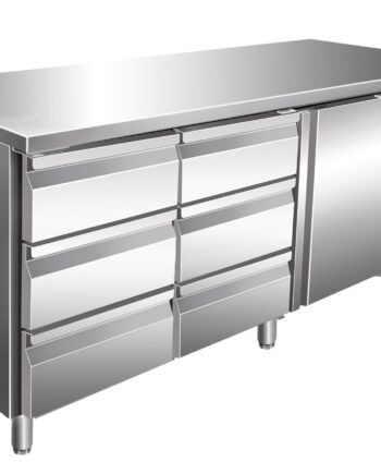 Saro Kølebord Med   Låge Og 2x   Skuffesæt  Model Kylja 3150 Tn
