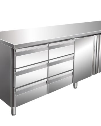 Saro Kølebord Med   Låger Og 2x   Skuffesæt  Model Kylja 4150 Tn
