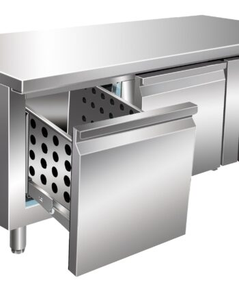 Saro Køleunderbord Med   Skuffer Model Ugn 2100 Tn-2s