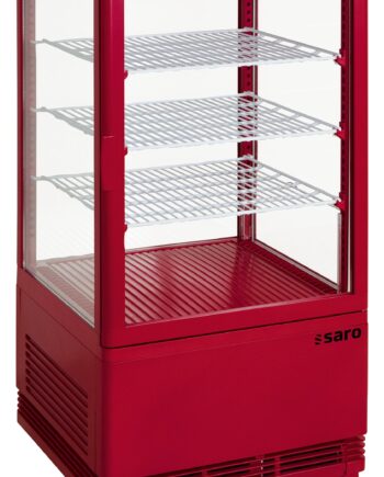 Saro Mini Køle Vitrine Ventileret Køling Model Sc 70 Rød