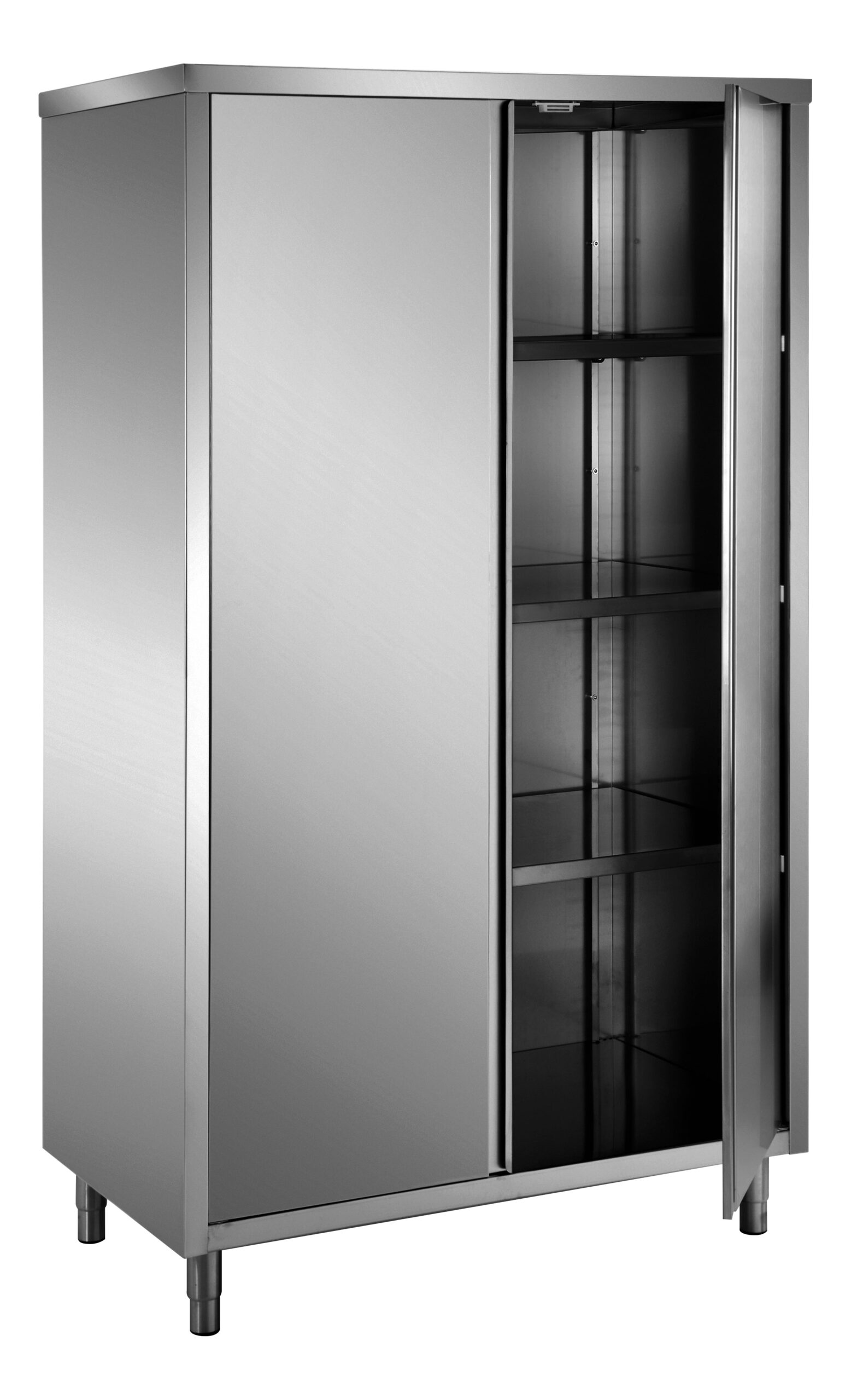 Saro Opbevaringsskab Rustfrit Stål Med Hængslede Låger 1200x600 Aisi 304