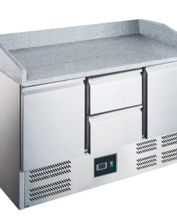Saro Pizzadisk Med   Døre Og   Skuffer Med Glasplade Model Es 903 Pz
