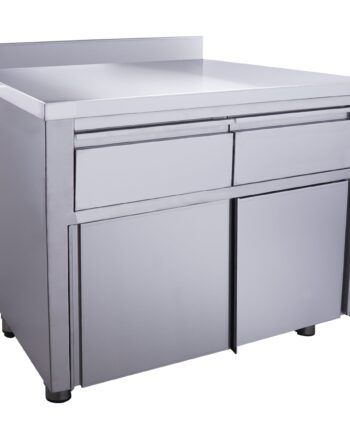 Saro Skydedørsskab   Skuffer 1000x700mm Med Bagkant