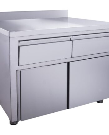 Saro Skydedørsskab   Skuffer 1200x700mm Med Opstand
