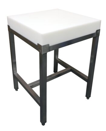 Saro Slagterblok Med En Rustfri Stålramme 500x500 Aisi 430