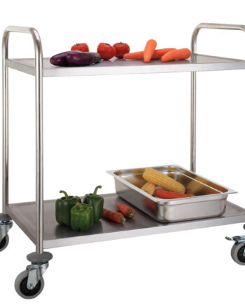 Serveringsvogn Trolley Rustfrit Stål Med   Hylder