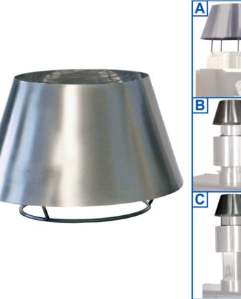 Skorstenskuppel   Rustfrit Stål  Cbq-060   Cbq-075