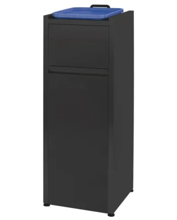 Skraldespand Fastfood Sort 110 Liter