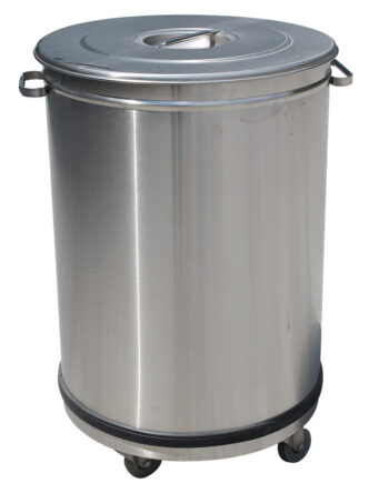 Skraldespand Med Låg På Hjul 50 Liter
