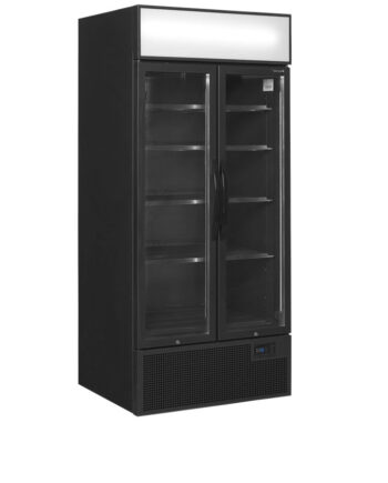 Sort  -dørs Displaykøler Med Lystop 707 Liter Fsc890h Black