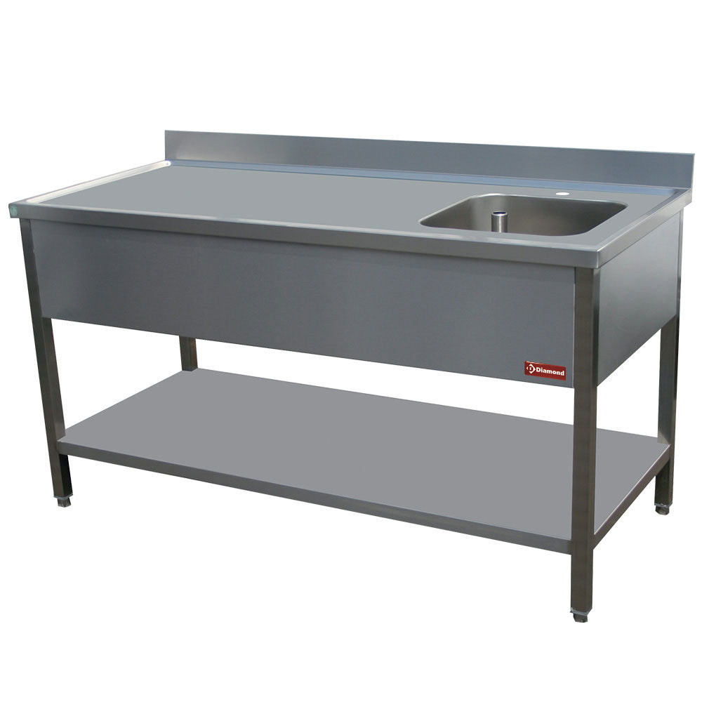 Stålbord Vask 400x400h250