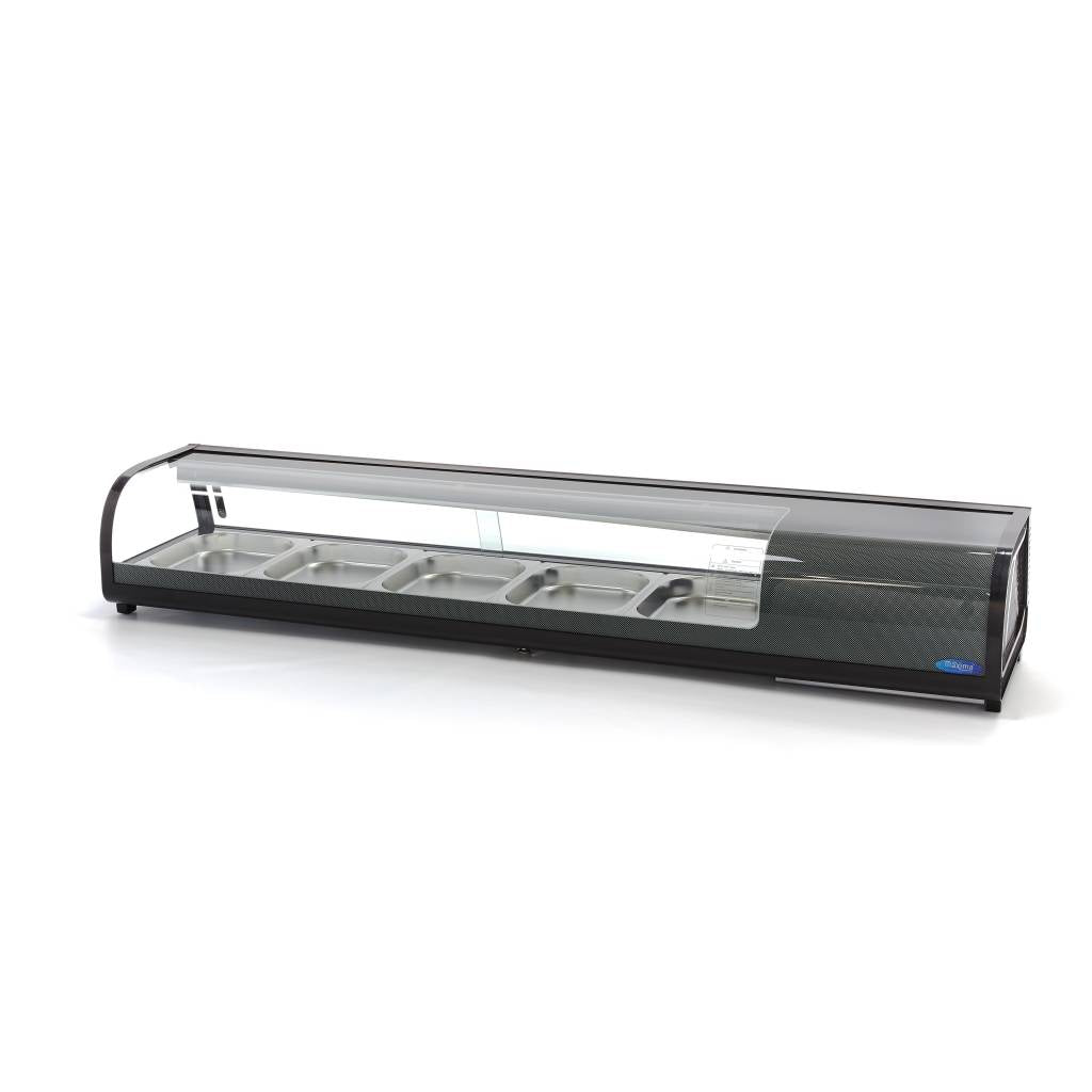 Sushi Og Tapas Display -132l Inkl Gn Bordplade