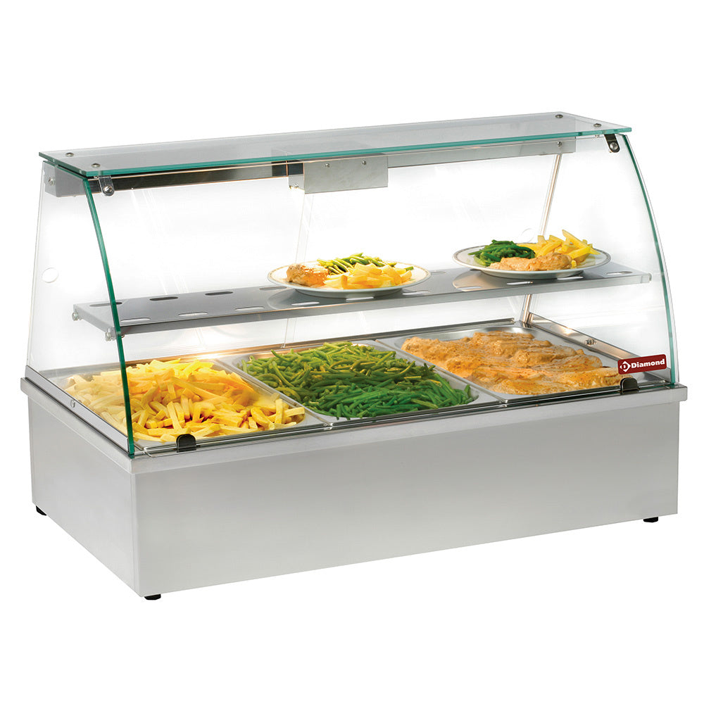 Varmt Vitrineskab Bain-marie Gn Panorama