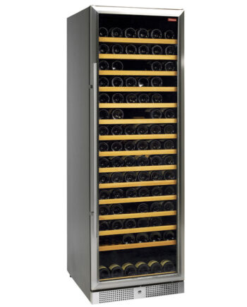 Vinkøleskab  Ventileret  Rustfri Stålvogn  375 Liter  Sort