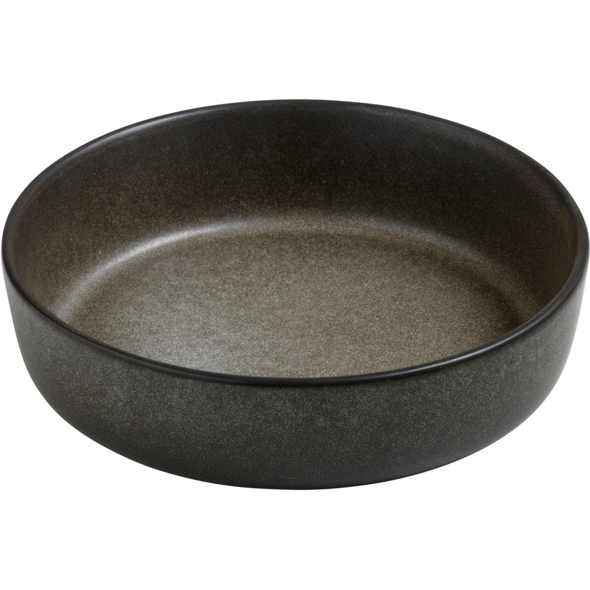 Aida Raw Dyb Tallerken   Stentøj 19   Cm  Skovbrun