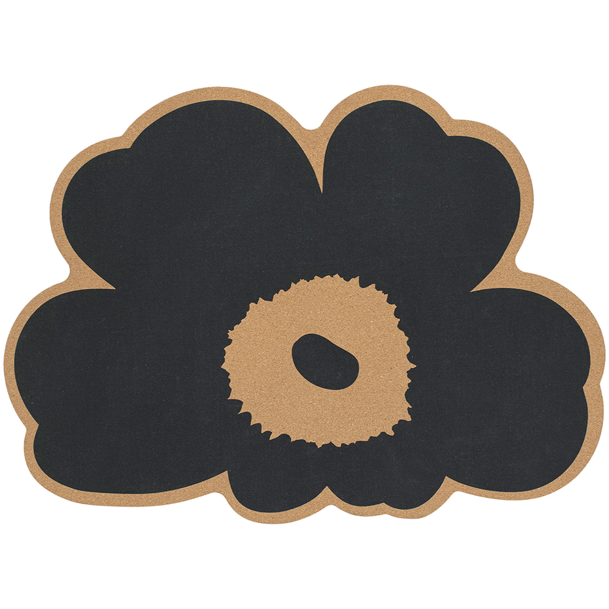 Marimekko Unikko Dækkeserviet 45 Cm  Kork Kulgrå