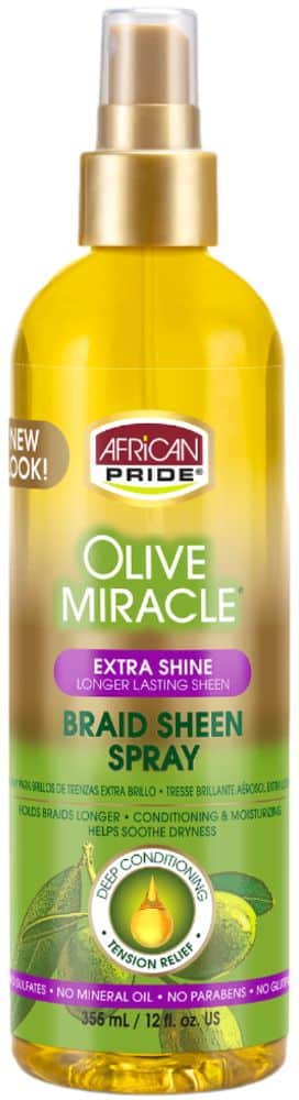 African Pride Braid Sheen Spray Extra Shine 355 Ml