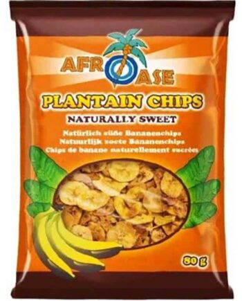 Afroase Plantain Chips  Naturally Sweet 80
