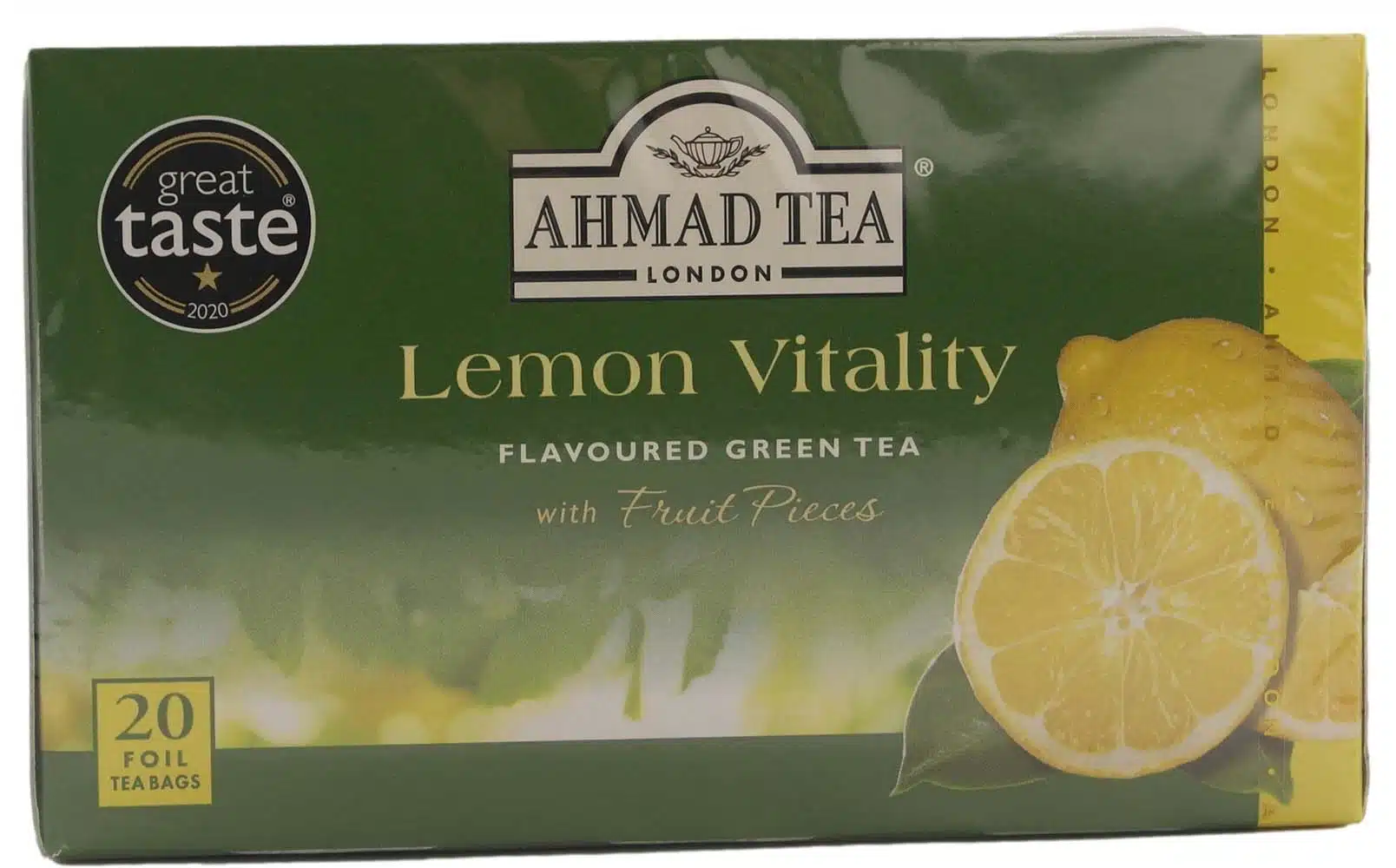Ahmad Tea Lemon Vitality Green Tea 20 Stk