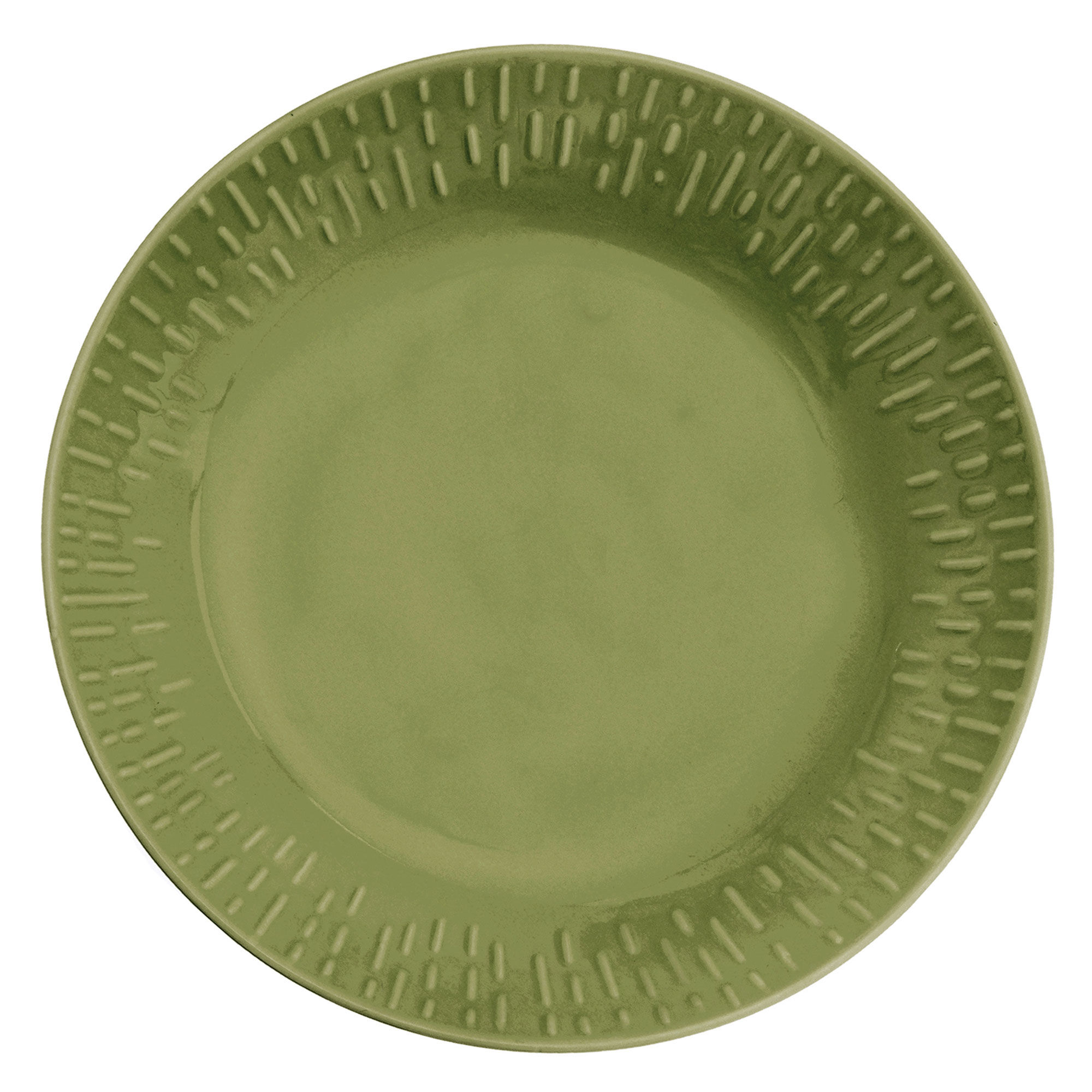 Aida Confetti Pastatallerken 23 Cm  Olive