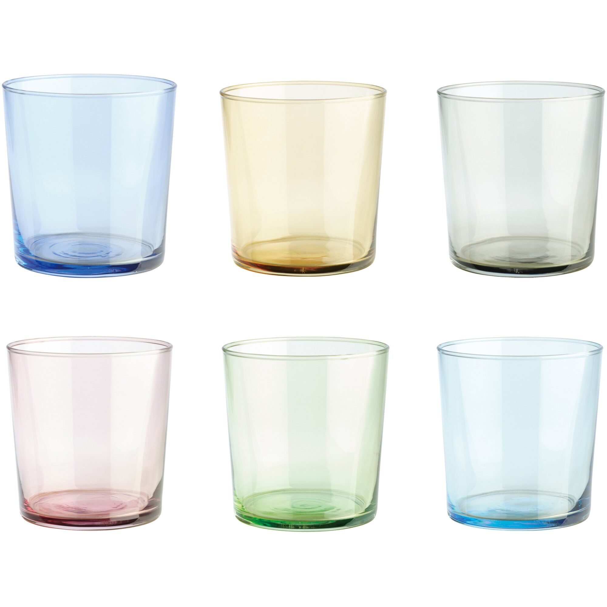 Aida Drikkeglas  34   Cl  Blandede Farver    Stk
