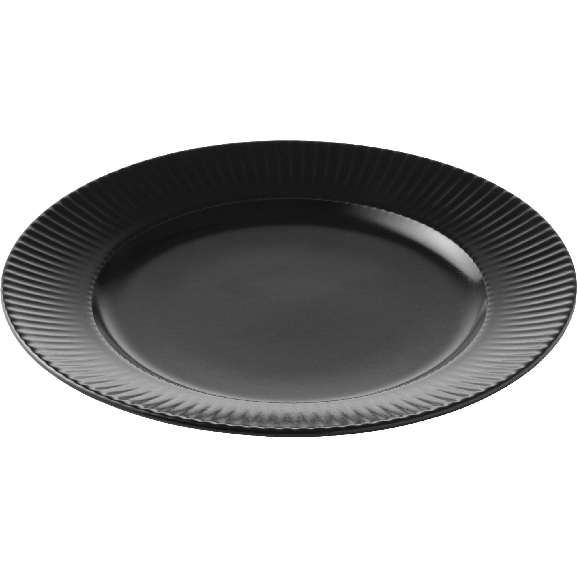 Aida Groovy Desserttallerken 21 Cm  Sort