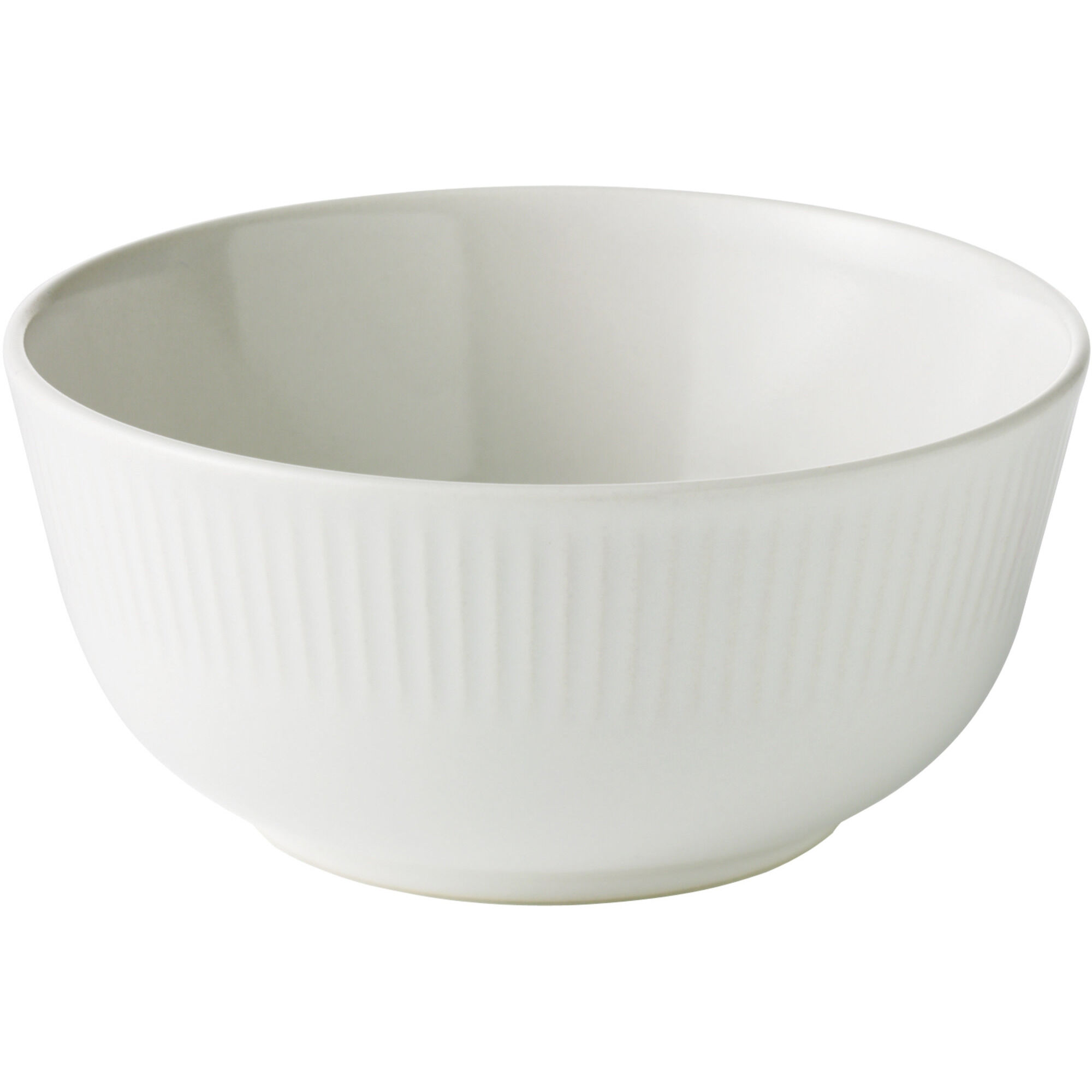 Aida Groovy Skål 14   Cm  Hvid