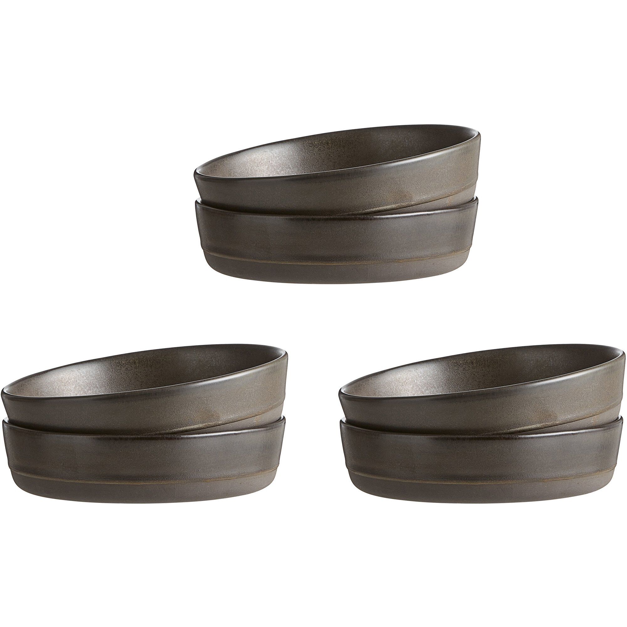 Aida Raw Dyb Tallerken  Metallic Brown    Stk