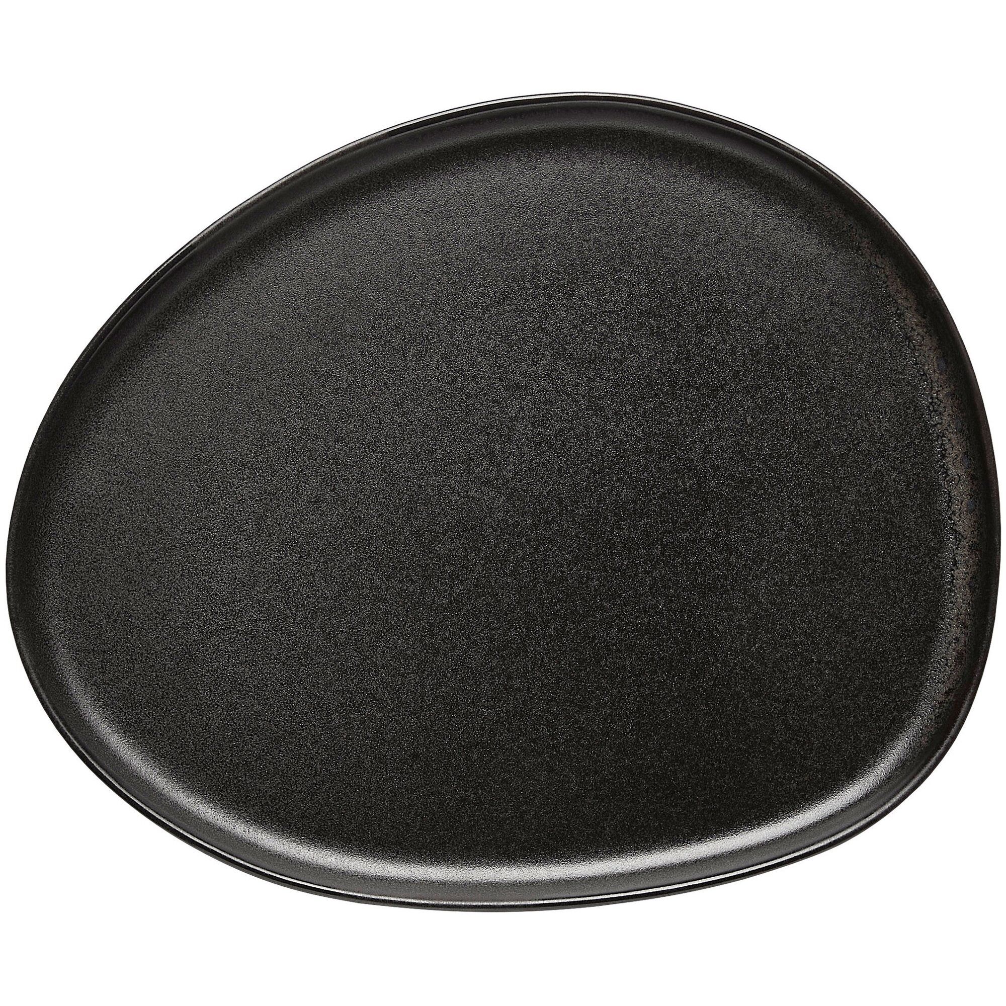 Aida Raw Organic Frokosttallerken  24x21 Cm  Titanium Black