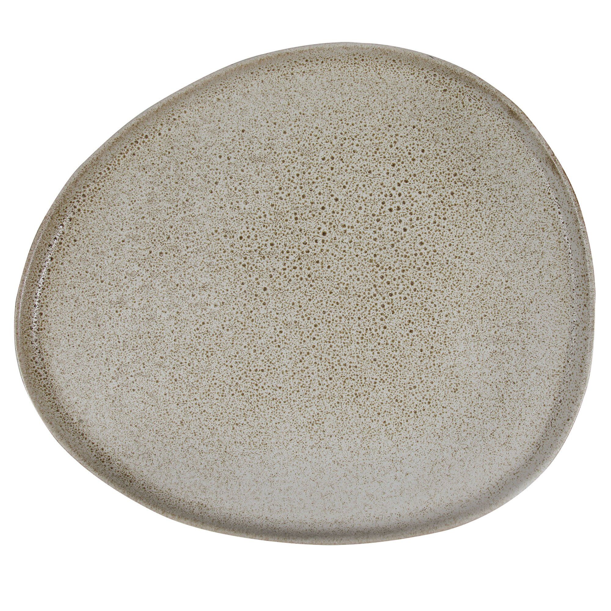 Aida Raw Organic Middatstallerken 29x25 Cm  Sandy Beige