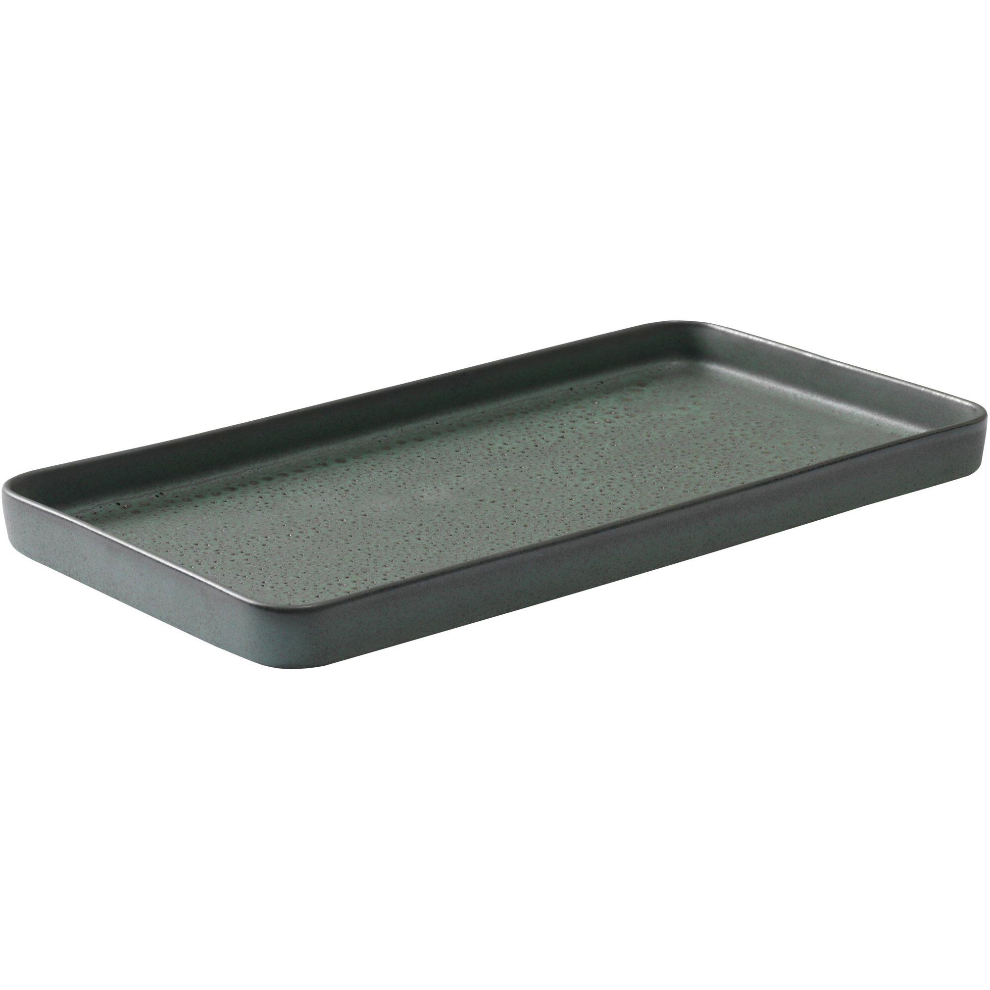 Aida Raw Rektangulær Tallerken Northern Green 34x18 Cm