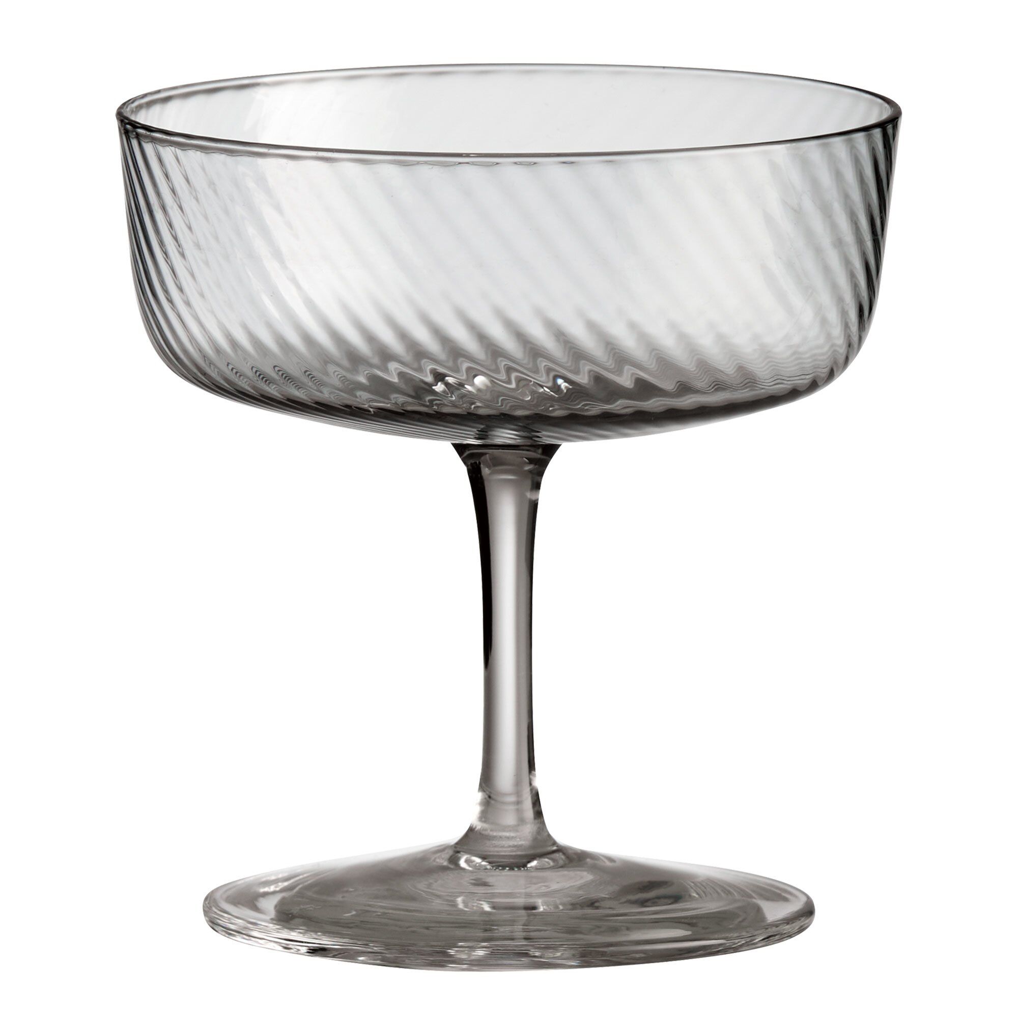 Aida Raw Unique Swirl Champagneglas 25 Cl  Grå