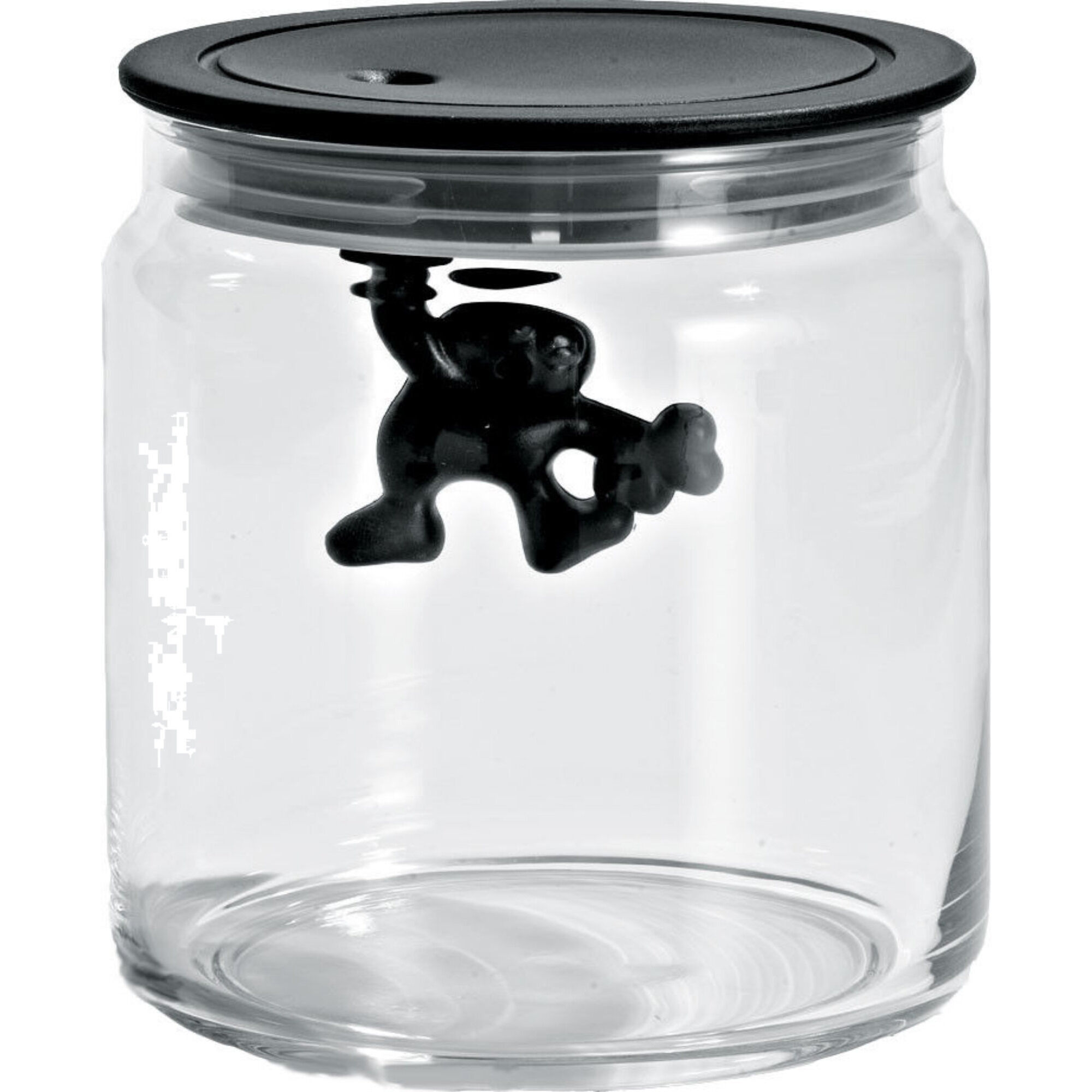 Alessi Gianni Glaskrukke Med Låg  70 Cl  Sort