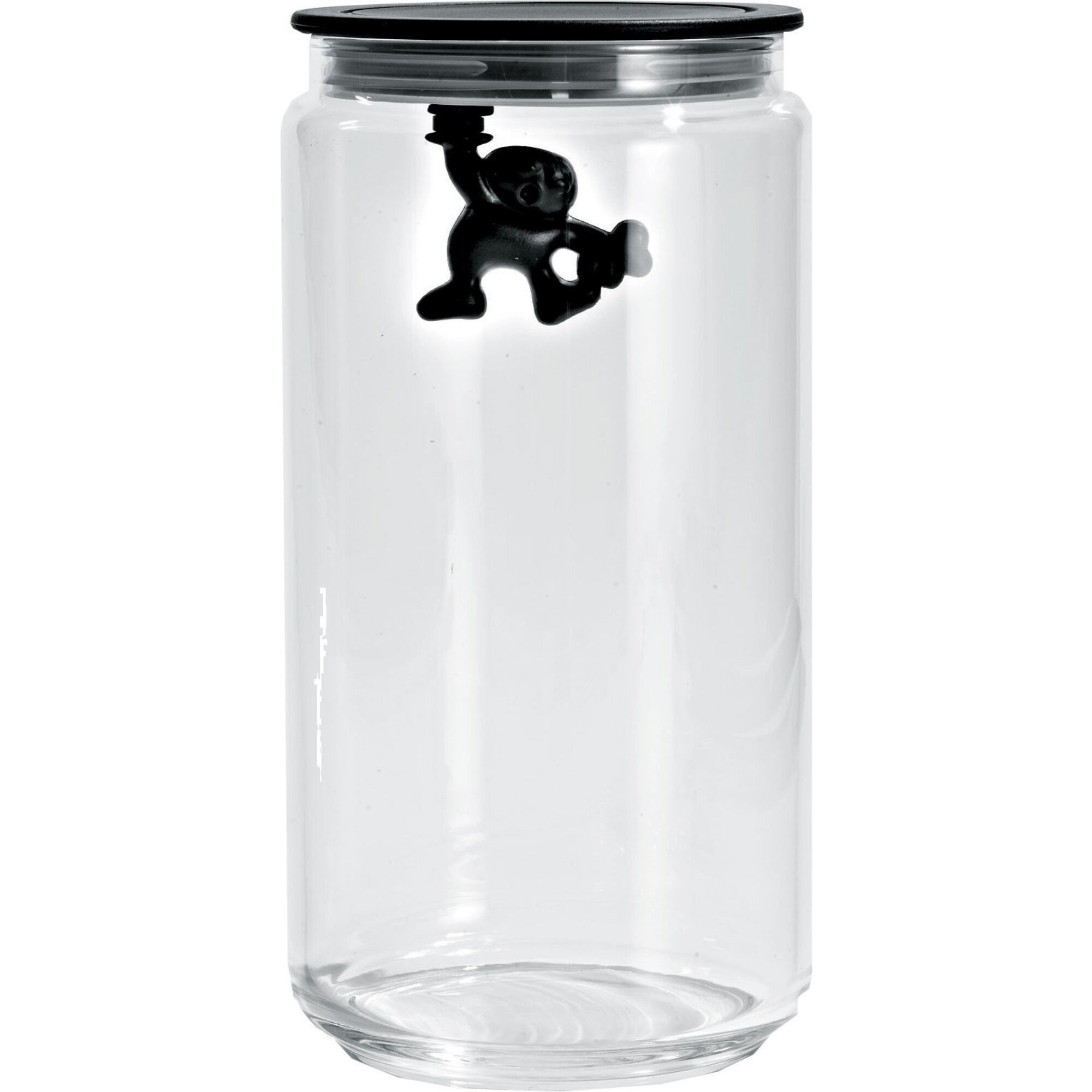 Alessi Gianni Glaskrukke Med Låg  140 Cl  Sort
