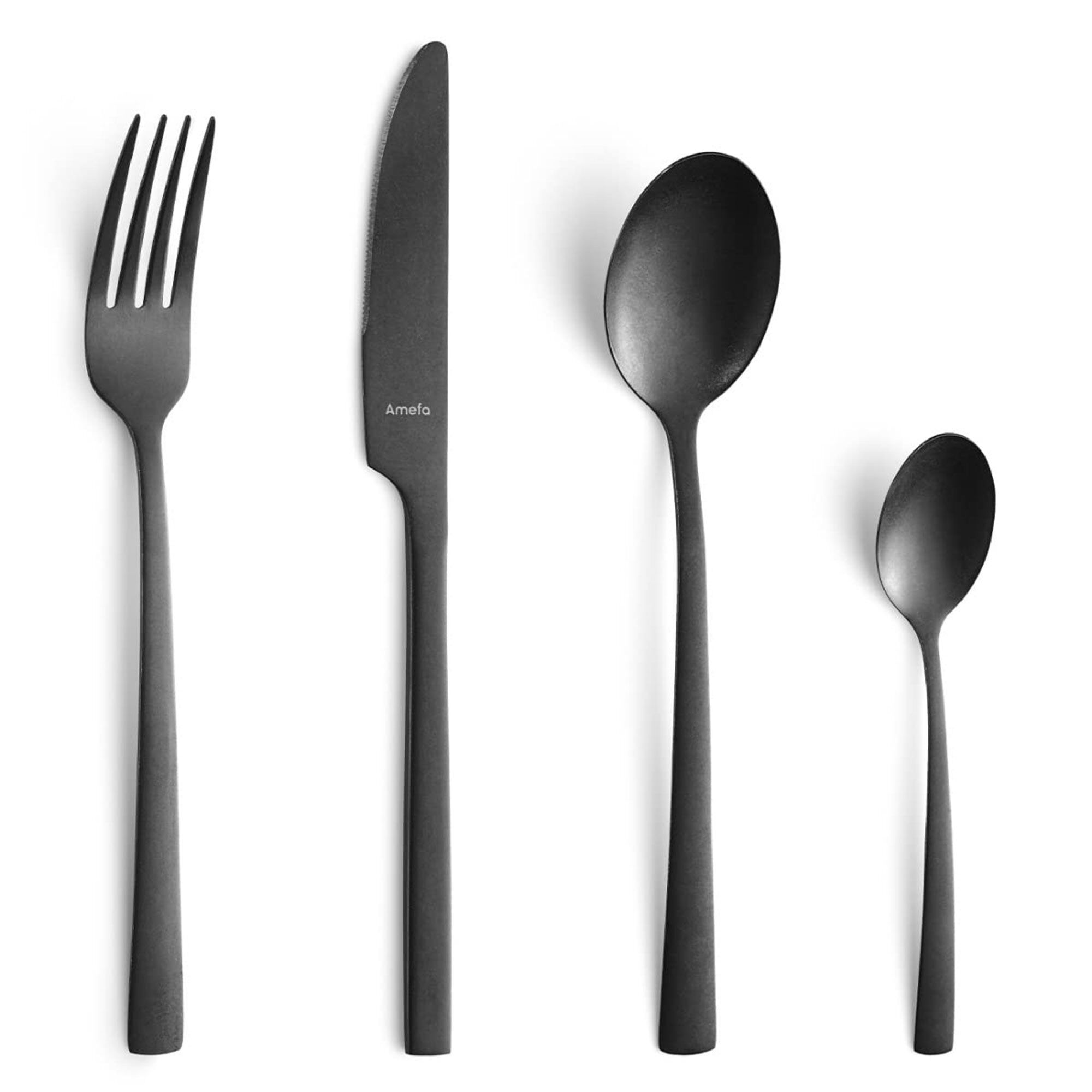 Amefa Manila Vintage Black Silver  16 Dele