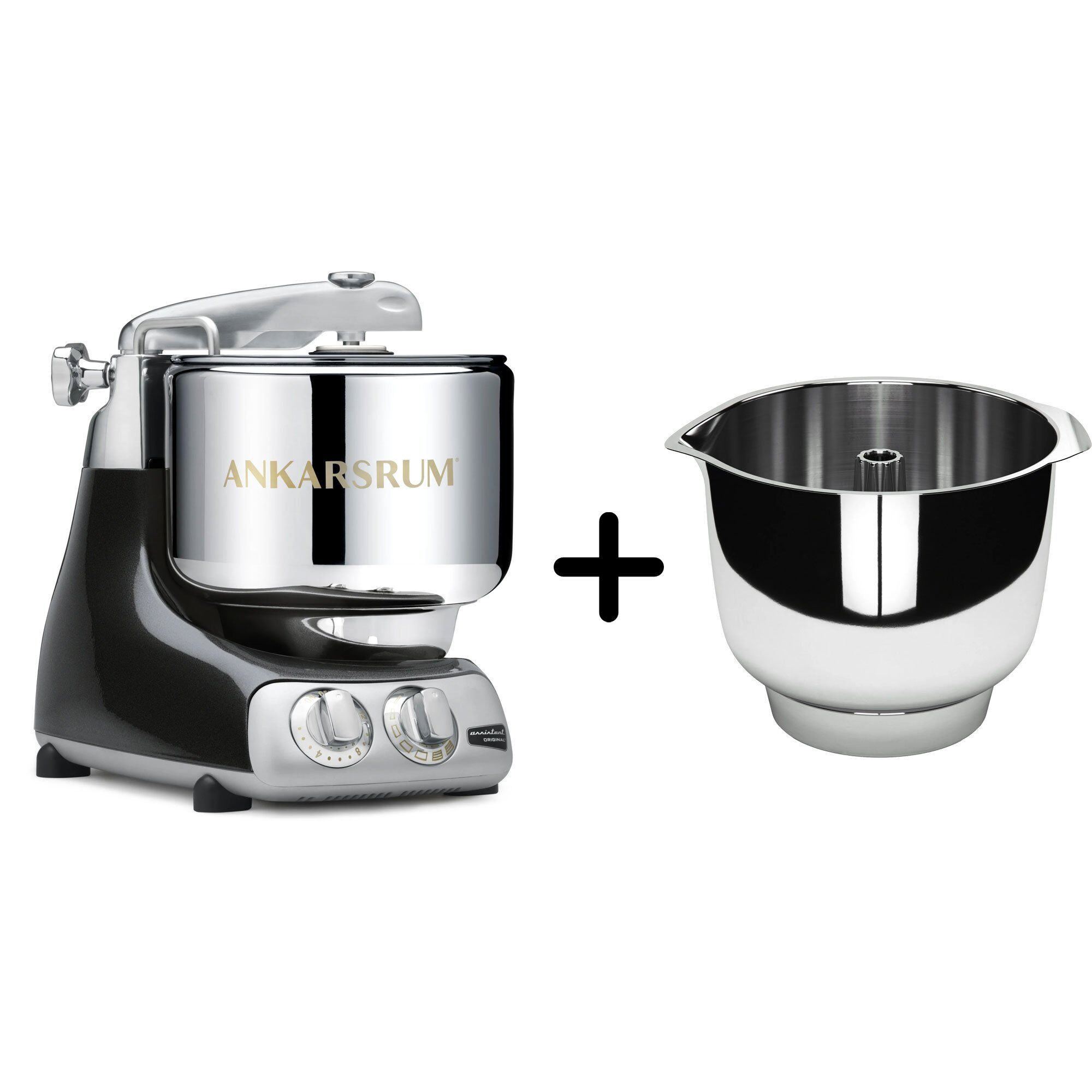 Ankarsrum Akm 6230 Køkkenmaskine   Assistent Original Piskeskål  Black Diamond