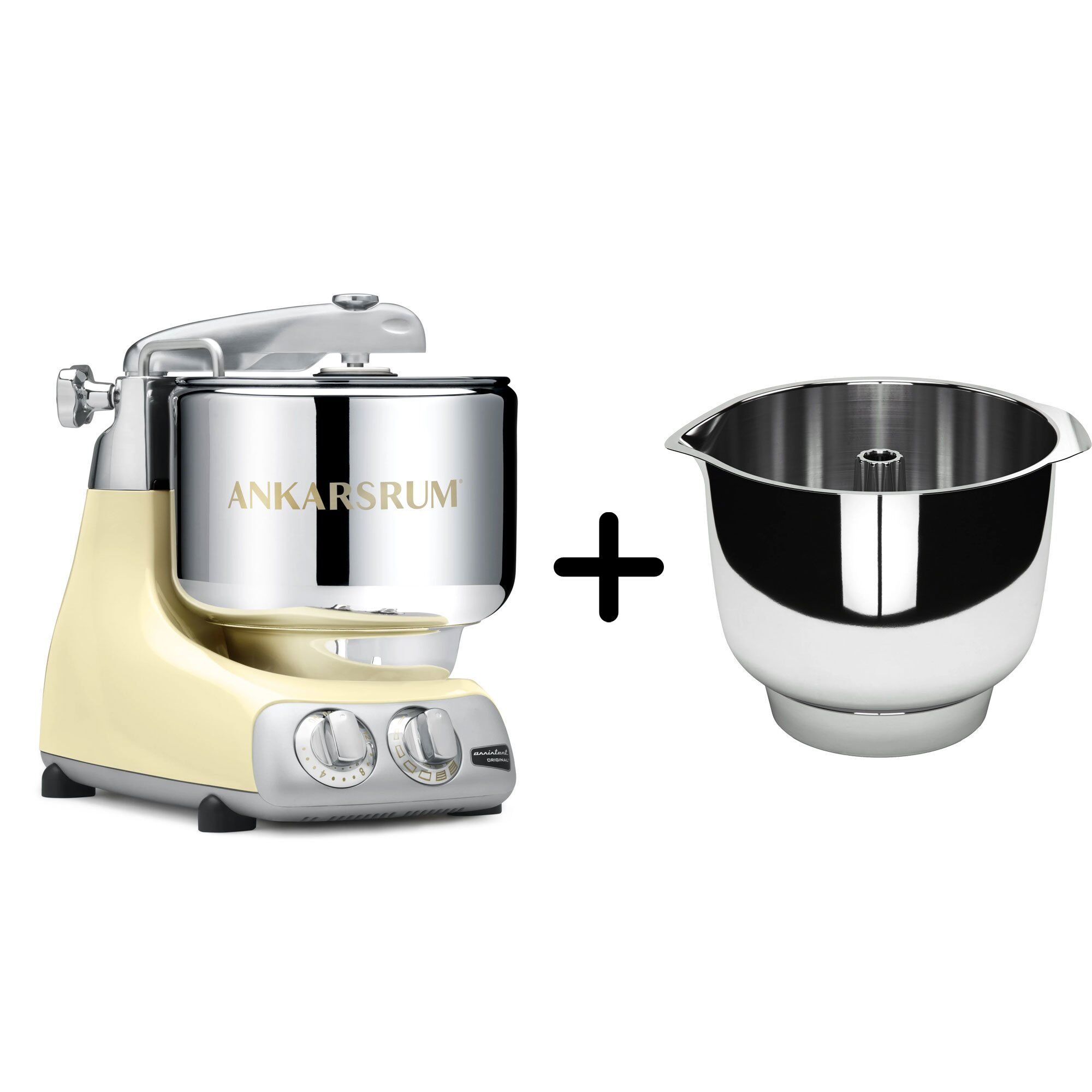 Ankarsrum Akm 6230 Køkkenmaskine   Assistent Original Piskeskål  Creme