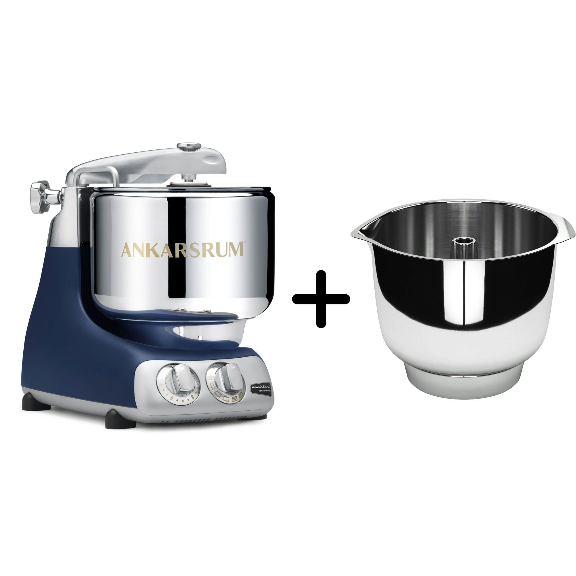Ankarsrum Akm 6230 Køkkenmaskine   Assistent Original Piskeskål  Royal Blue