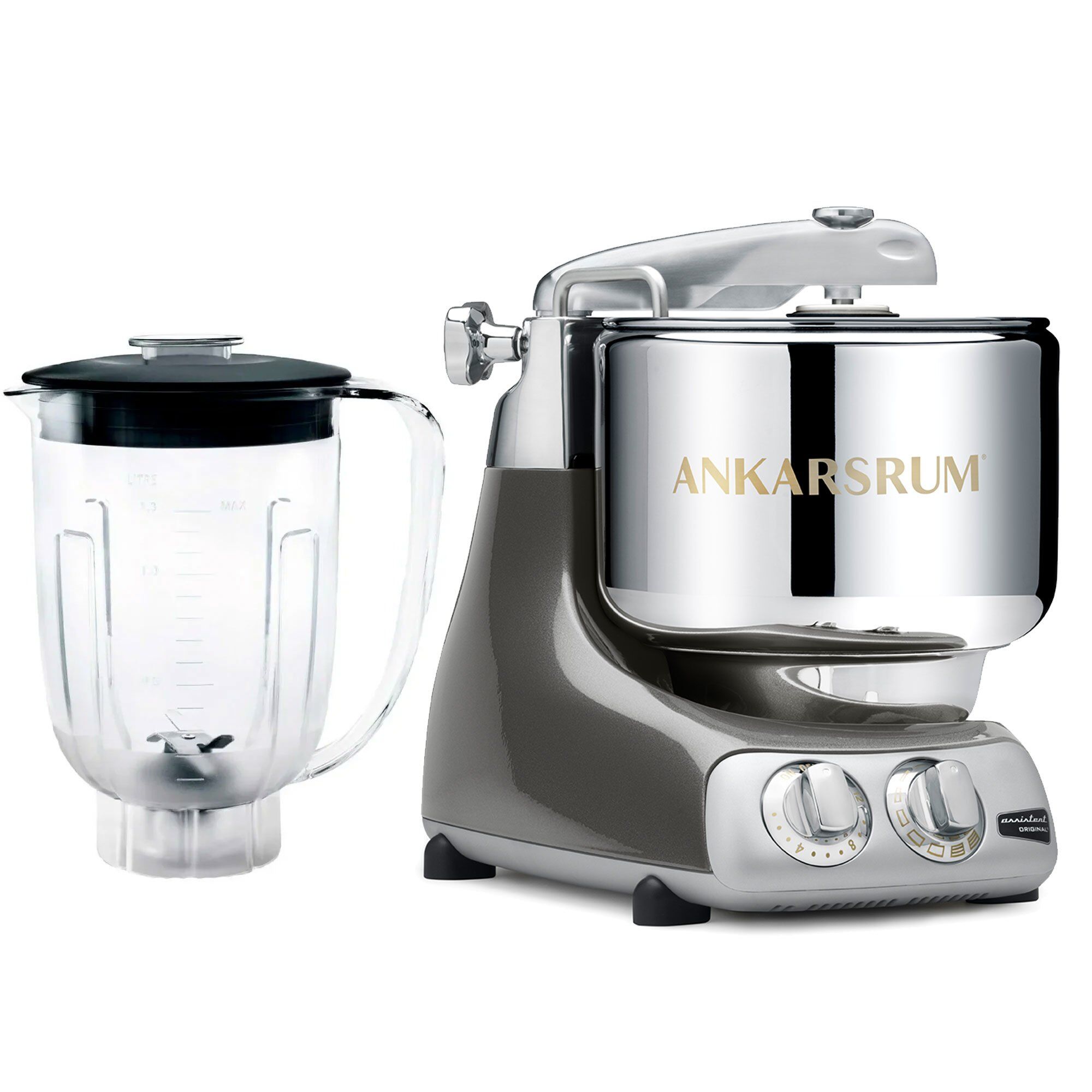 Ankarsrum Akm 6230 Køkkenmaskine   Blender  Black Chrome