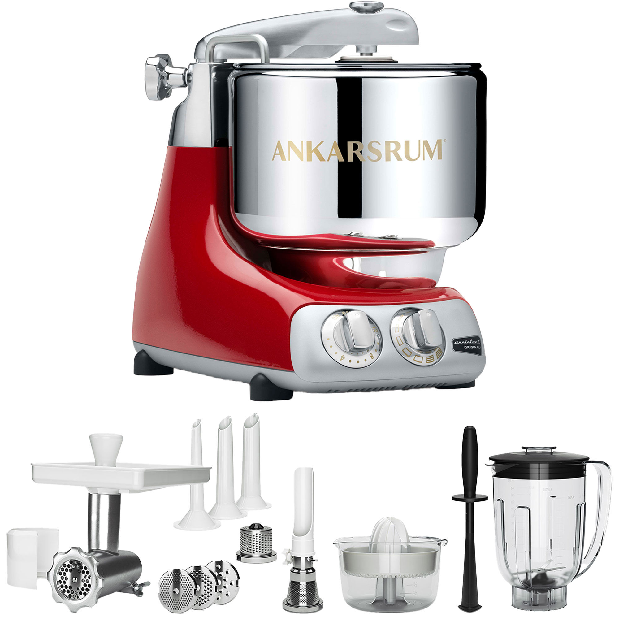 Ankarsrum Akm 6230 Køkkenmaskine   Deluxe Pakke  Red