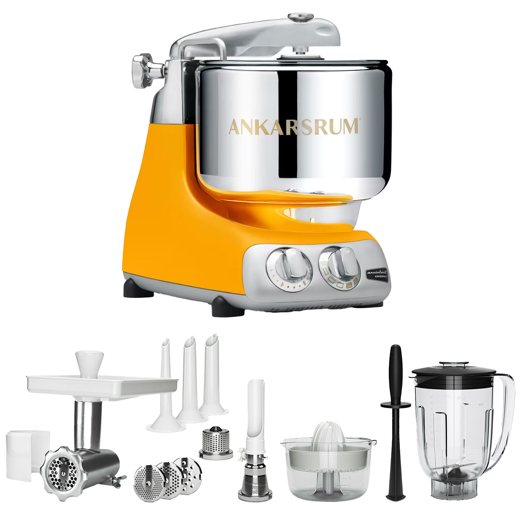 Ankarsrum Akm 6230 Køkkenmaskine   Deluxe Pakke  Sunbeam Yellow